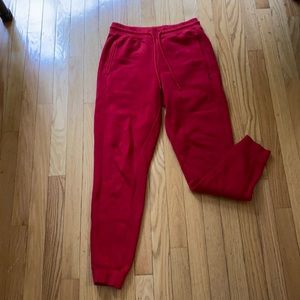 Small Red Sweat Pants